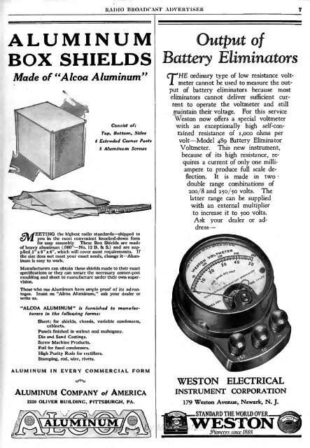 Radio Broadcast - 1927, May - 61 Pages, 4.9 MB ... - VacuumTubeEra