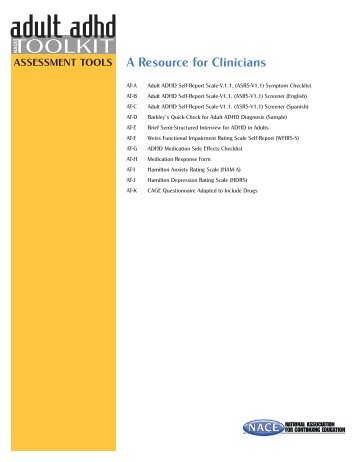 A Resource for Clinicians - National Association for Continuing ...