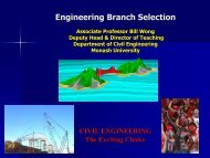 Civil engineering - Faculty of Engineering - Monash University