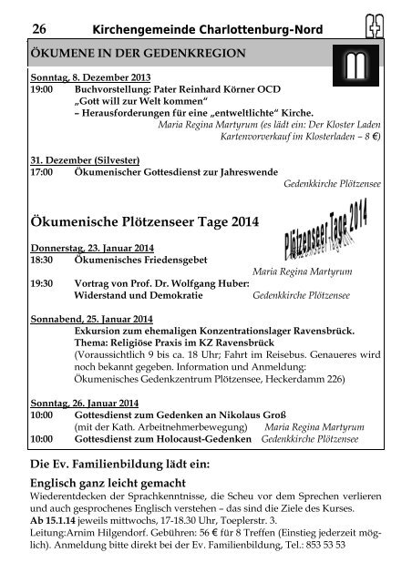 Dezember 2013/Januar 2014 - Kirchengemeinde Gustav-Adolf