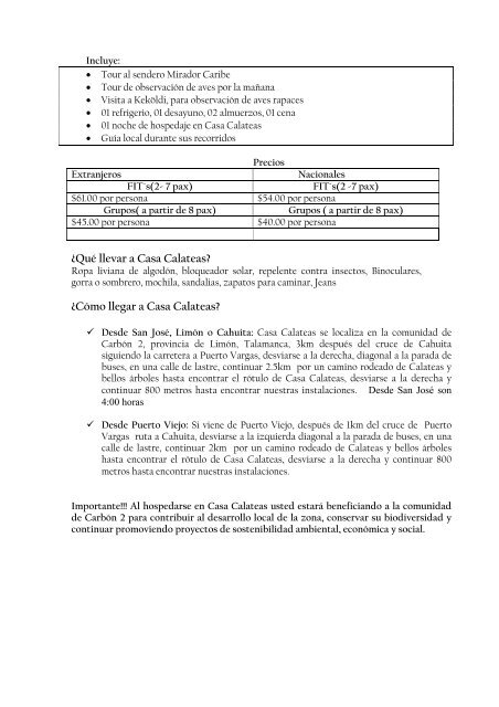 Finca AgroecoturÃ­stica El YÃ¼e - Eco-Index