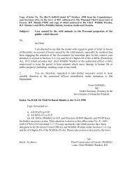 The Indian Wild Life (Protection) Act, 1972 - HP Forest Department