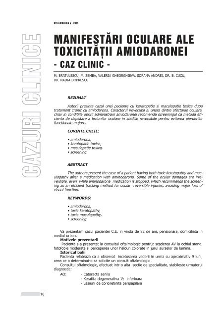 Interior 4_2005.qxd - Oftalmologia.ro