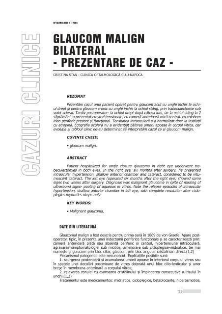 Interior 4_2005.qxd - Oftalmologia.ro