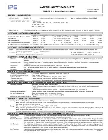 MATERIAL SAFETY DATA SHEET - TechnologyLK.com