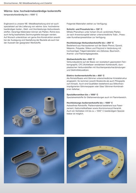 Stromschienen, NE-Metallbearbeitung und ZubehÃ¶r ... - Druseidt