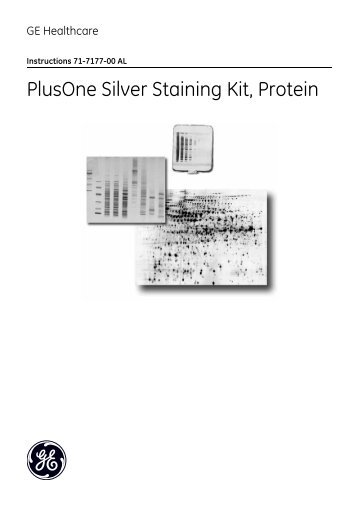 PlusOne Silver Staining Kit, Protein - GE Healthcare Life Sciences