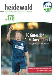 FC Gütersloh vs. 1. FC Gievenbeck