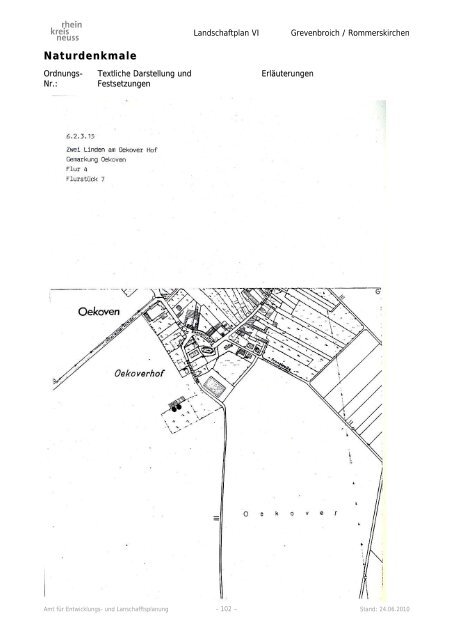 Landschaftsplan VI - Rhein-Kreis Neuss