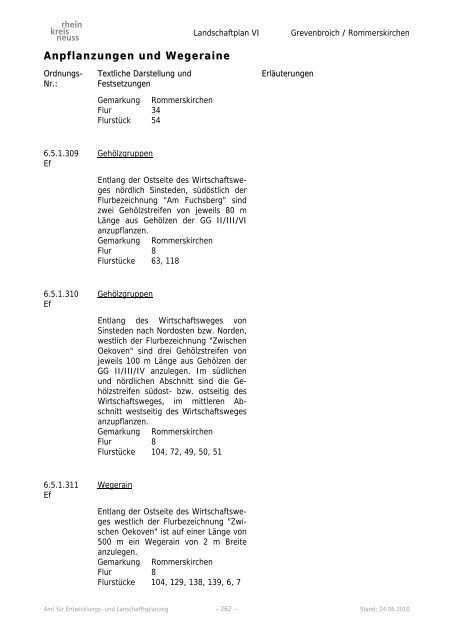 Landschaftsplan VI - Rhein-Kreis Neuss