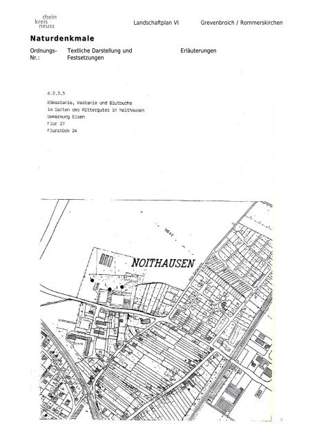 Landschaftsplan VI - Rhein-Kreis Neuss