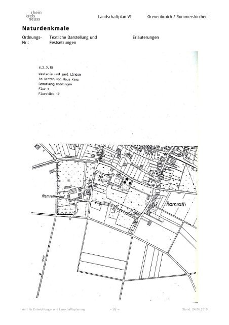 Landschaftsplan VI - Rhein-Kreis Neuss