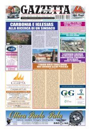 CARBONIA E IGLESIAS - Gazzetta del Sulcis Iglesiente