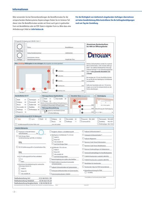 G aragen torelemen te / Systemw are. Fertigpanzer. P reisliste 2009