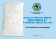 Manual for External Monitoring of Fortified Maize Flour - A2Z: The ...