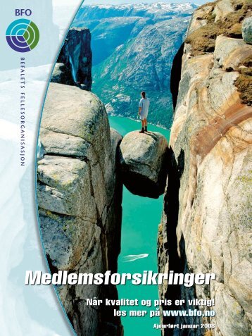 Medlemsforsikringer - Befalets Fellesorganisasjon