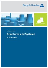 Lieferprogramm Nuclear Industries - Bopp & Reuther Sicherheits ...