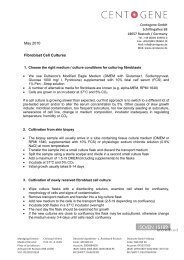 Protocol for Fibroblast Cell Culture - CENTOGENE