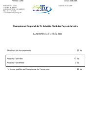 Championnat Régional de Tir Arbalète Field des ... - Montfortaise TIR