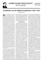 Mitteilungen der Alfred Klahr Gesellschaft, Nr. 3/2009, als pdf-Datei