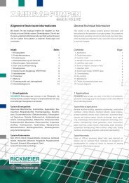 Technische Hinweise - RICKMEIER Pumpentechnologie