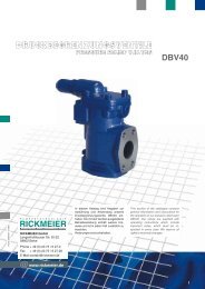 DBV40 ventile.cdr - RICKMEIER Pumpentechnologie