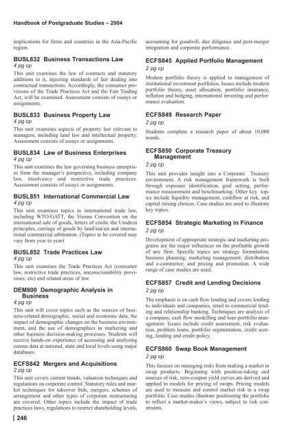 Print PG 1-lots - Macquarie University Handbooks