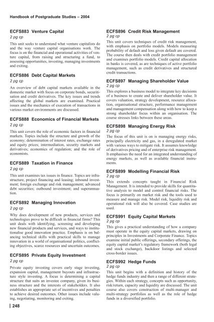 Print PG 1-lots - Macquarie University Handbooks