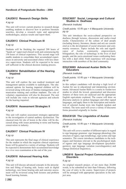 Print PG 1-lots - Macquarie University Handbooks