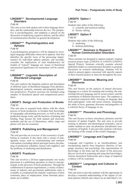 Print PG 1-lots - Macquarie University Handbooks