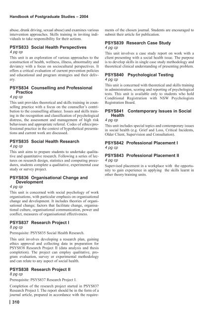 Print PG 1-lots - Macquarie University Handbooks