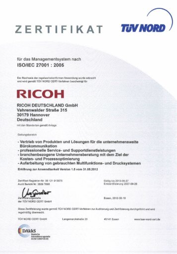 ISO 27001 PDF - Ricoh