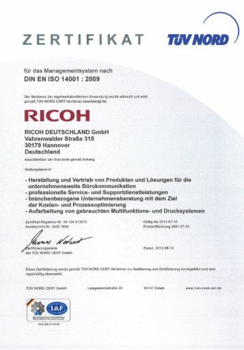 ISO 14001 PDF - Ricoh