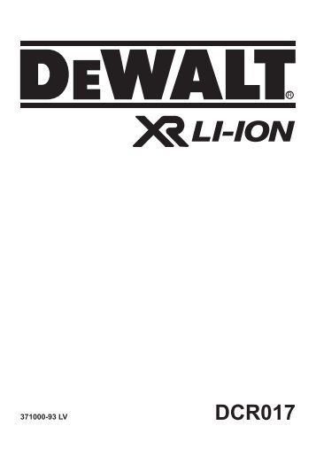 DCR017 - Service - DeWalt