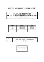 Documento di valutazione dei rischi - l. lotto