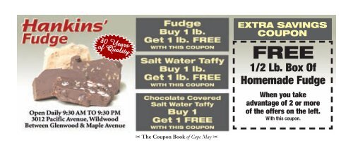 The Coupon Book of Cape May The Coupon Book of The Wildwoods