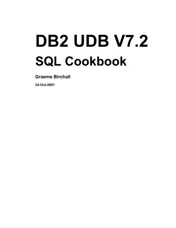 DB2 UDB V7.2