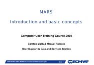 MARS - European Centre for Medium-Range Weather Forecasts