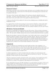 Classroom Responsibilities Section 9.12 - Biola - Biola University