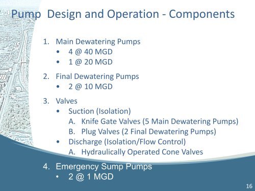 Easterly Tunnel Dewatering Pump Station