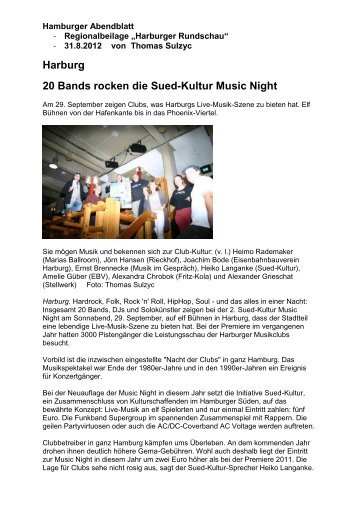 Harburg 20 Bands rocken die Sued-Kultur Music Night - Rieckhof