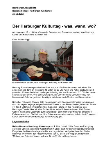 Der Harburger Kulturtag - was, wann, wo? - Rieckhof