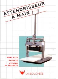 attendrisseur la bouchere - lb 35nsh - G. Schweizer SA