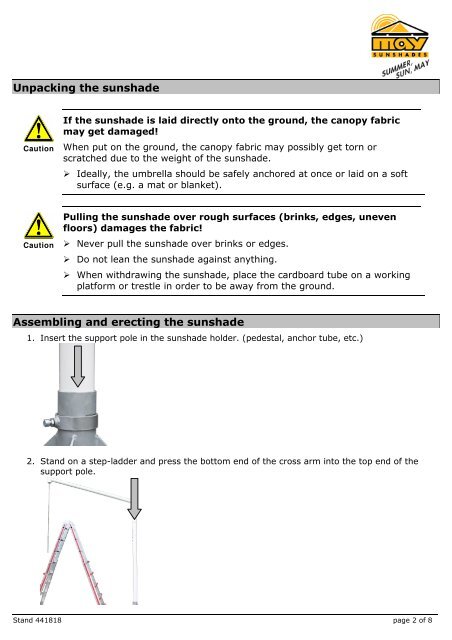 Rialto Operating Instructions (PDF)