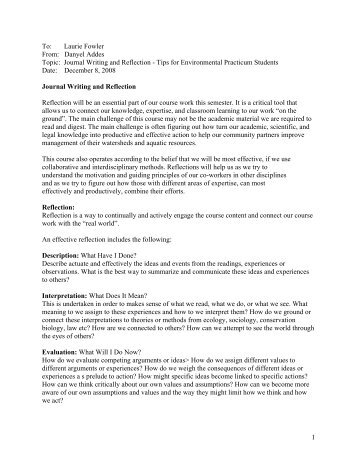 Free Essay: REFLECTIVE ACCOUNT. reflective account essay