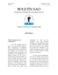 BOLETÃN SAO - Sociedad AntioqueÃ±a de OrnitologÃ­a (SAO)