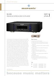 SA-11S3 PREMIUM SUPER AUDIO CD PLAYER - Marantz