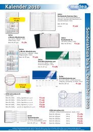 Sonderaktion bis 31. Dezember 2009 Kalender 2010 - Medea