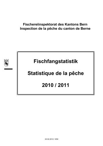Fangstatistik 2010/2011