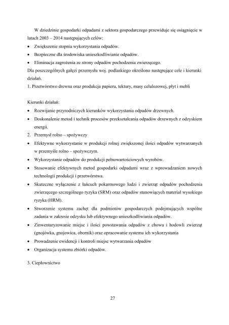 Plan Gospodarki Odpadami dla Miasta Łomży (projekt) - Łomża